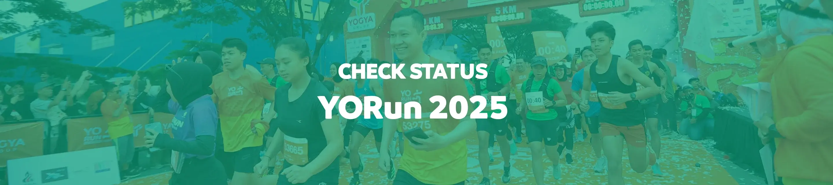 Banner Pengecekan BIB Number YORun 2025